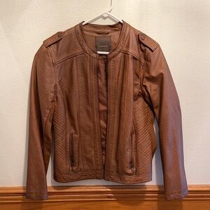 Women's Tan Leather Jacket